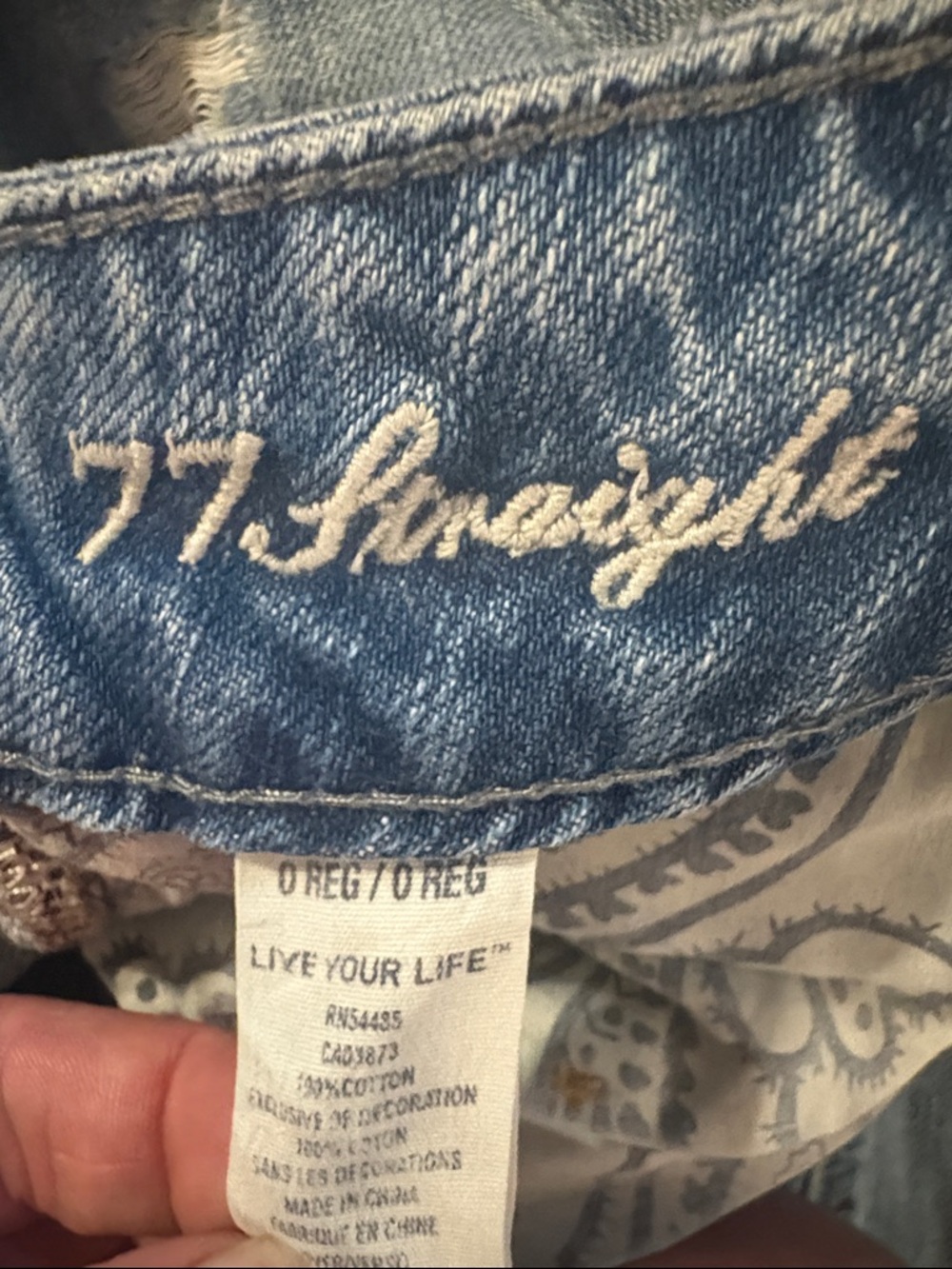 American Eagle 77 Strait Jeans size 0 Reg - Picture 7 of 9